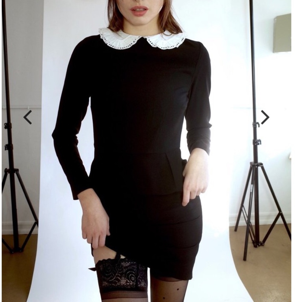 Never worn! Beautifully made Pencil dress in black
